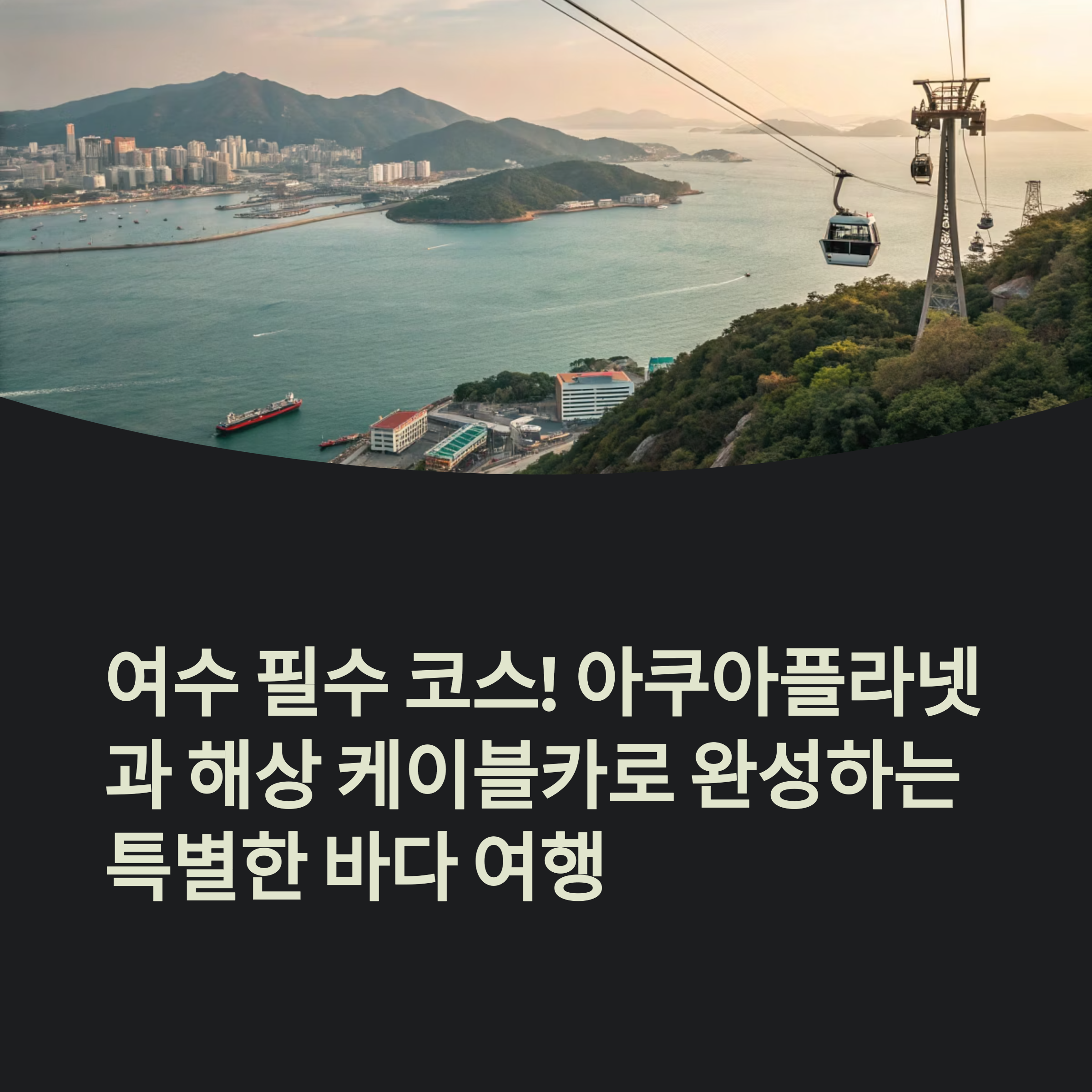 여수 아쿠아플라넷과 해상 케이블카, 바다 위 체험 여행의 완성