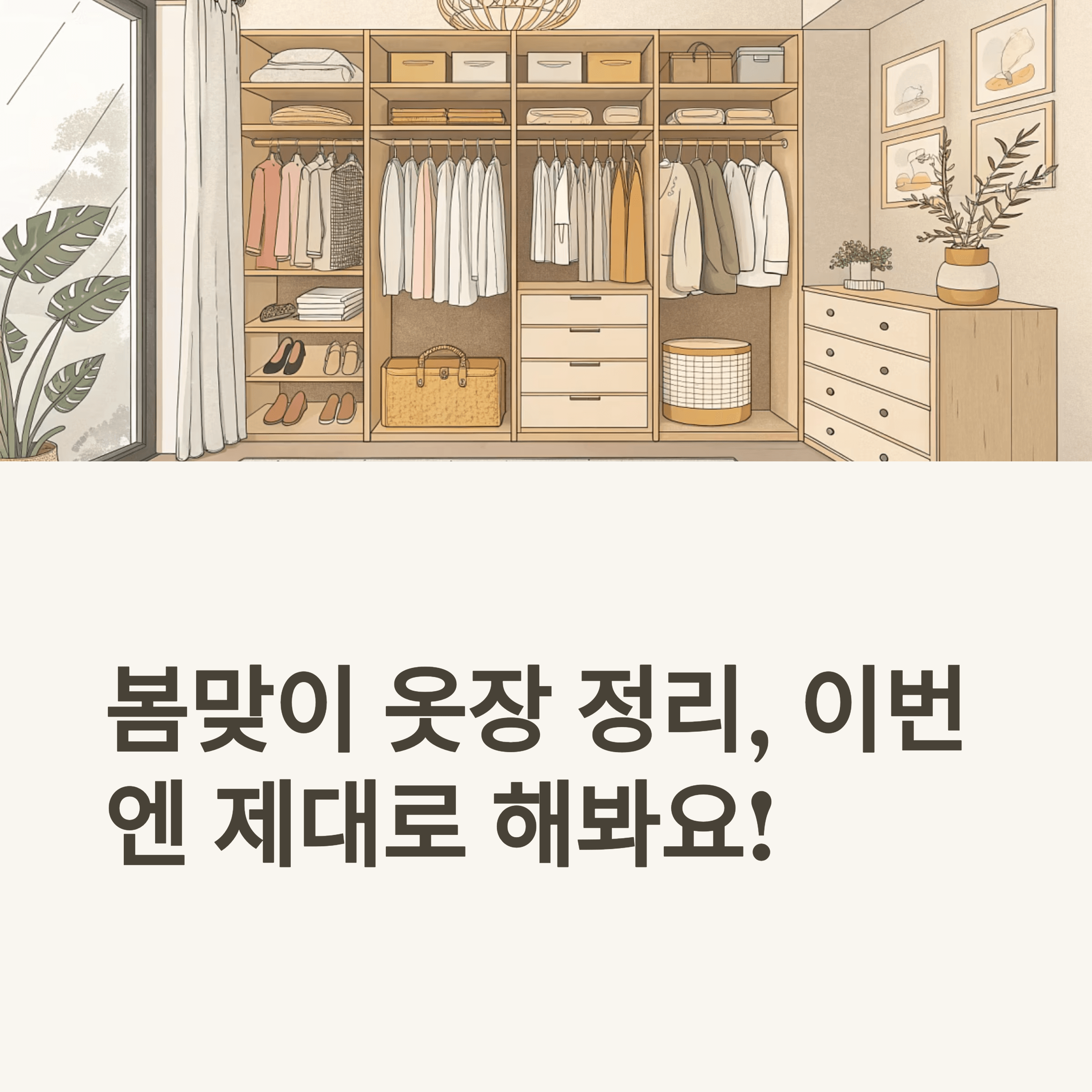 messy closet with spring clothes being organized