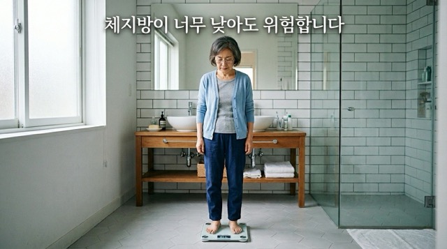 체지방률 낮을 때 위험 골다공증 면역력