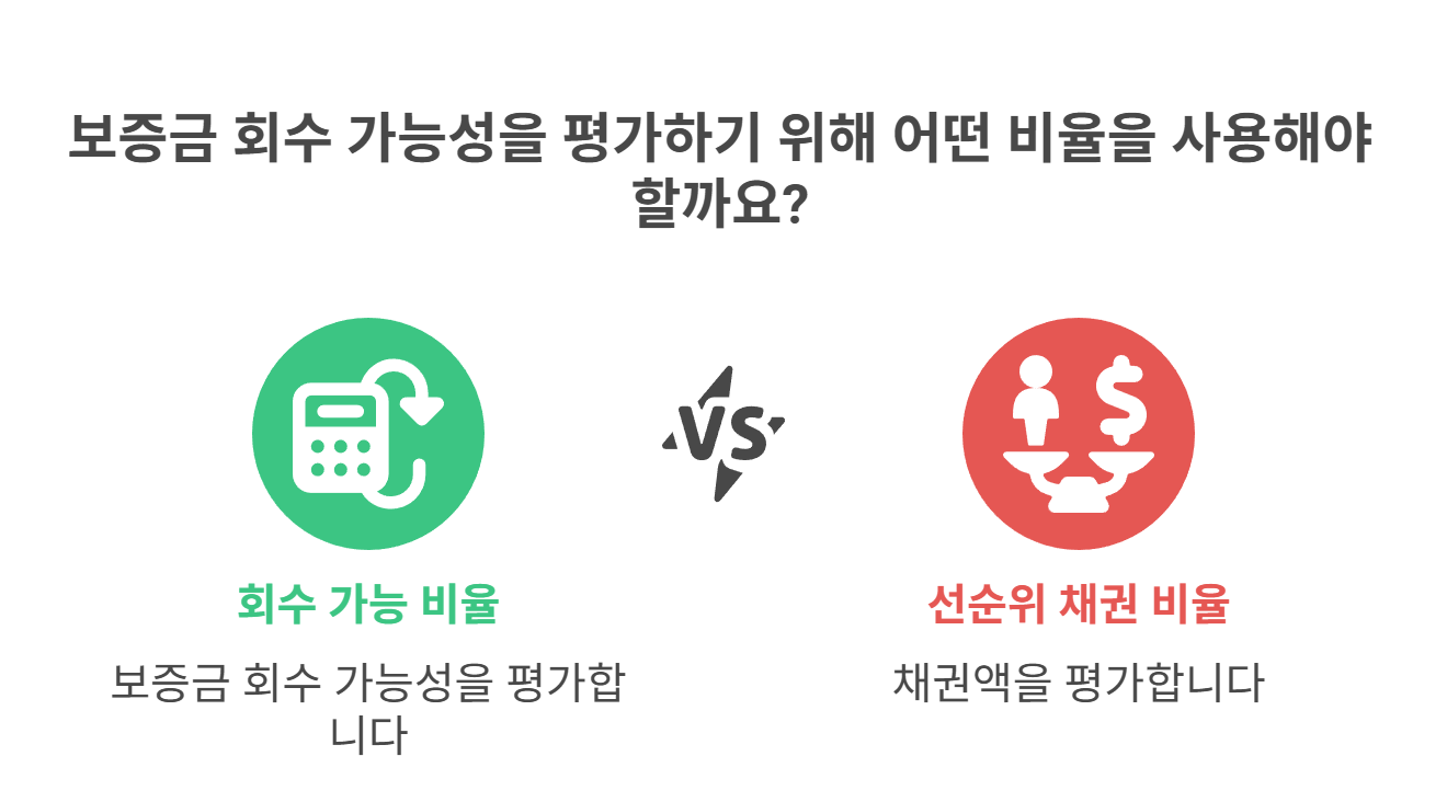 선순위채권과 보증금 비율 계산