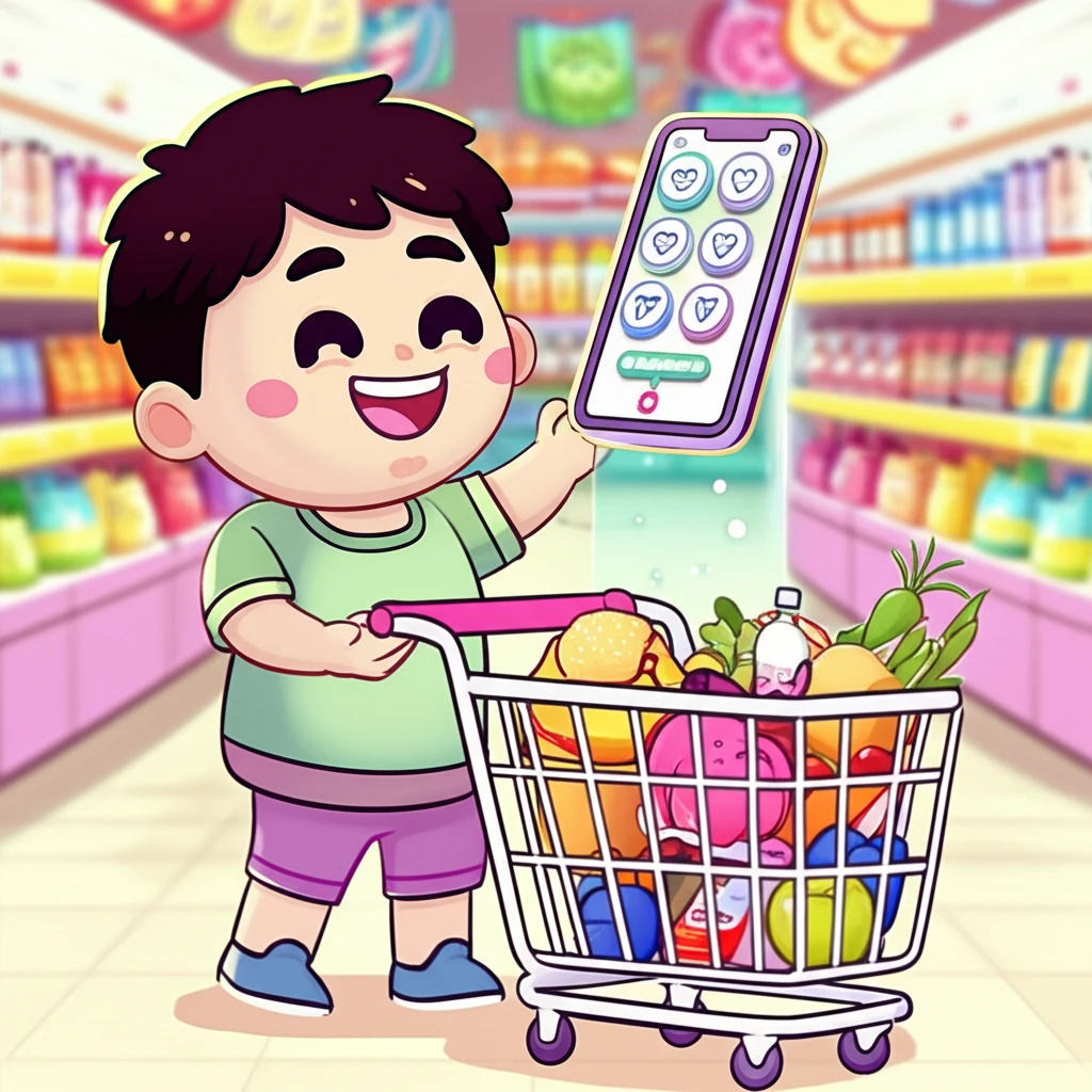 롯데마트GO 어플 설치와 우리 아이 ..