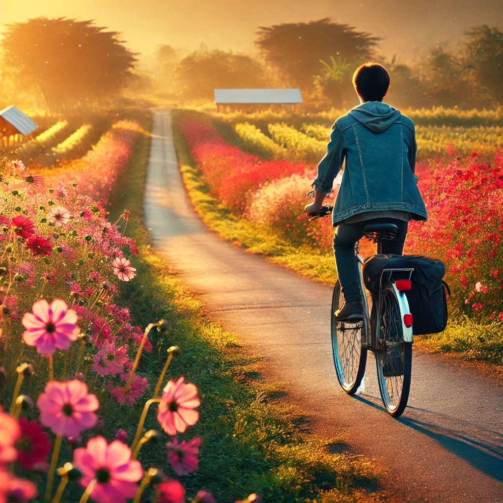 봄 자전거 꽃길 여행