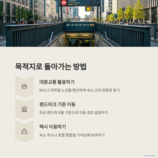 해외에서 길 잃었을 때 대처법