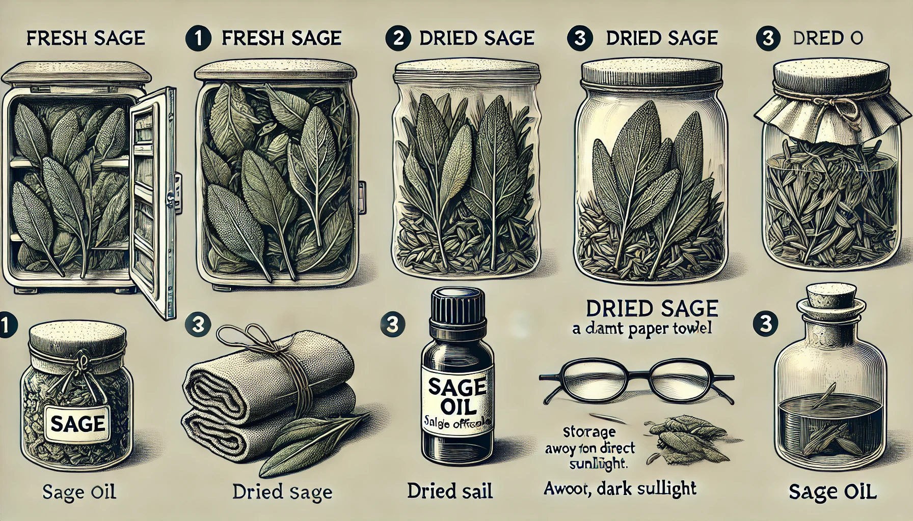 세이지의 보관 방법