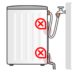 급수·배수 호스 정리