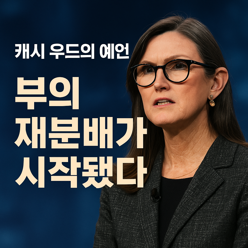 캐시 우드의 예언, &ldquo;역사상 가장 거대한 부의 재분배가 시작됐다&rdquo;
