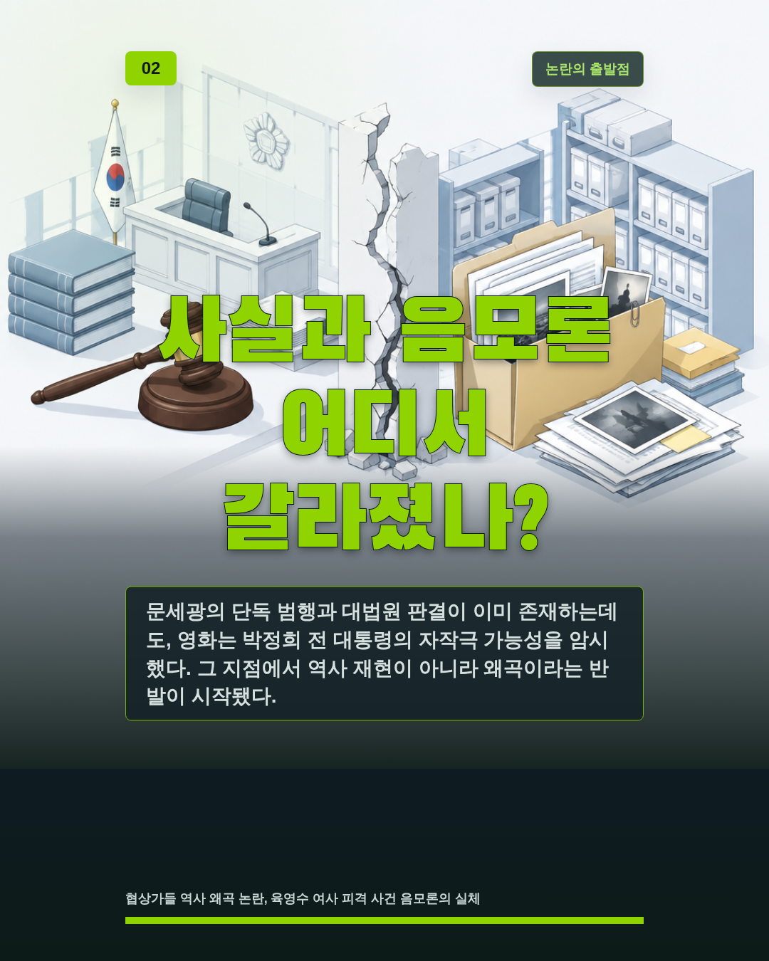 사실과 음모론 어디서 갈라졌나?