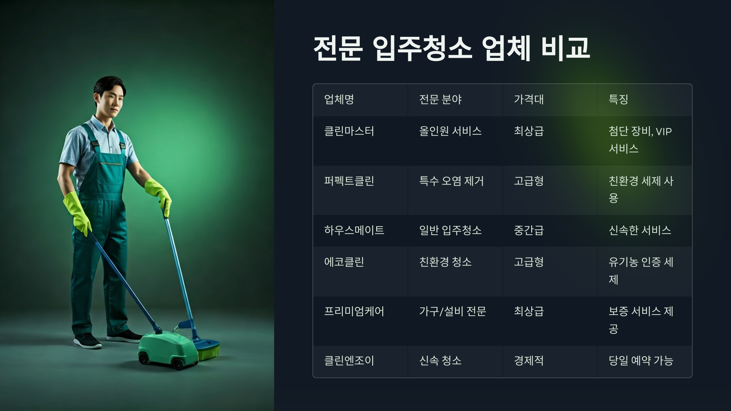 부천 대장신도시 입주청소 업체 비교