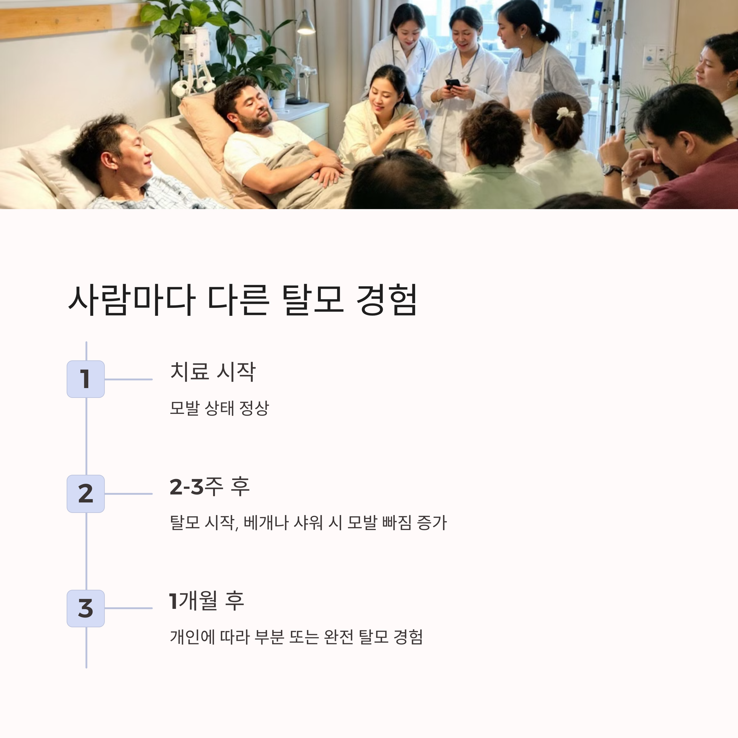 사람마다 다른 탈모 경험