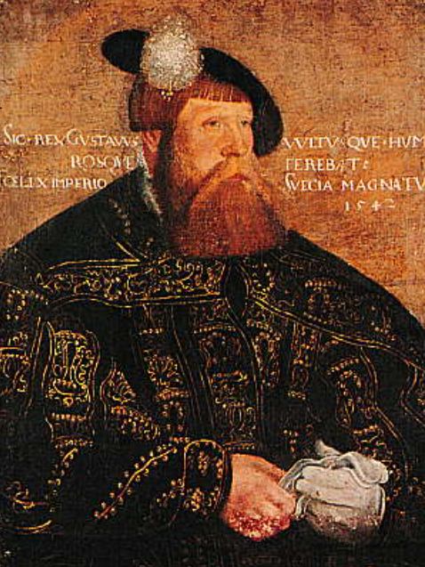 스웨덴 바사 왕조 왕 구스타브1세 바사 초상화
