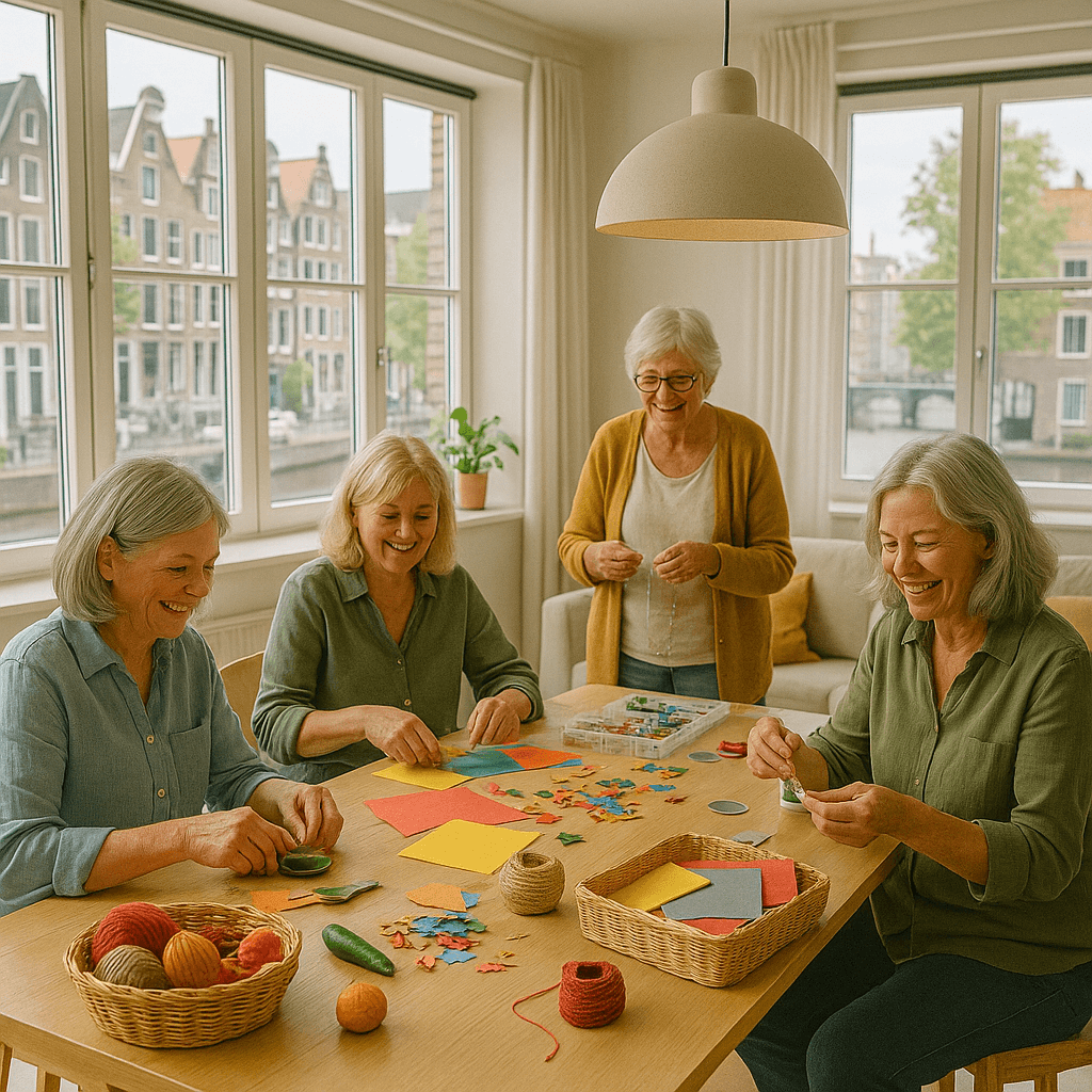 네덜란드 암스테르담의 Vrouwen Wooncollectief 55+, 경제와 생활을 결합한 여성 노후 공동체