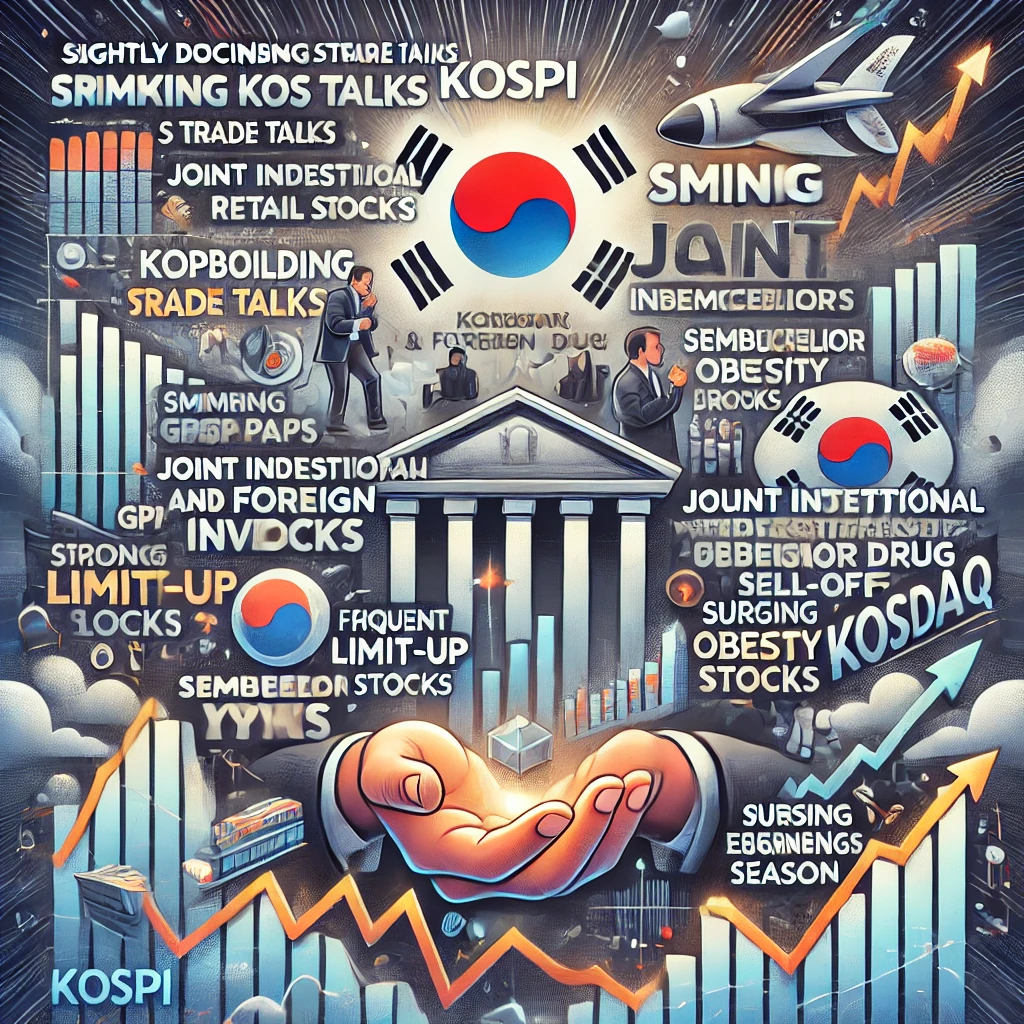 2025년 04월 24일 목요일 - 조선&middot;유통 업종 강세 주도한 혼조장세