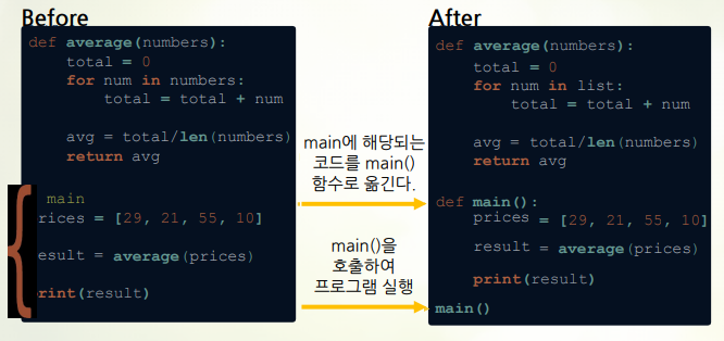 함수 - main() 과 main() 호출