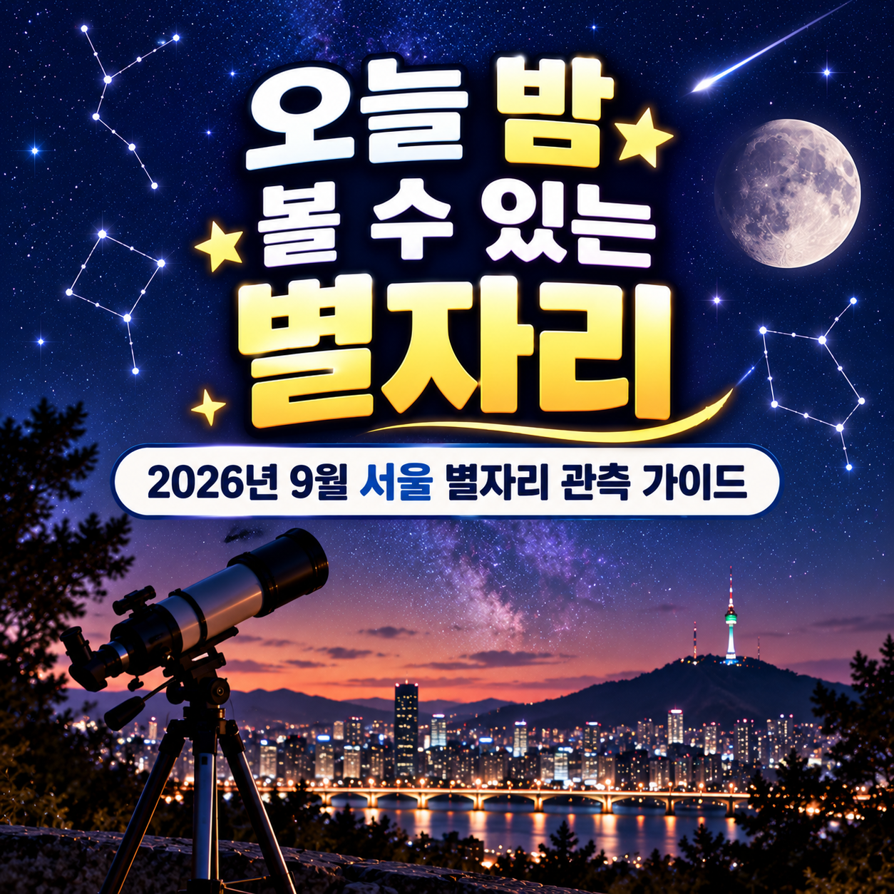 오늘 밤 볼 수 있는 별자리