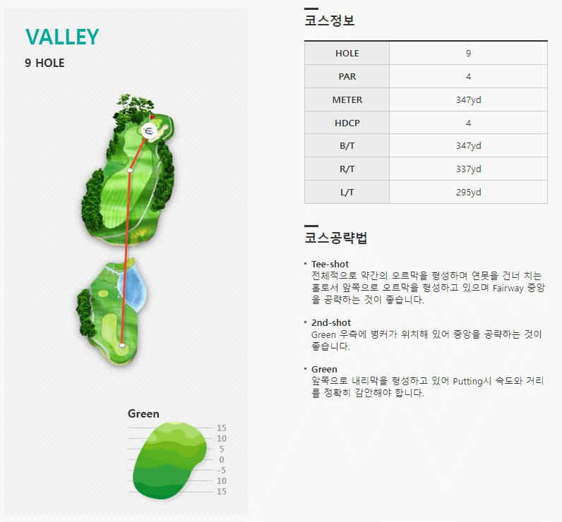 엘리시안강촌 컨트리클럽 밸리코스 9