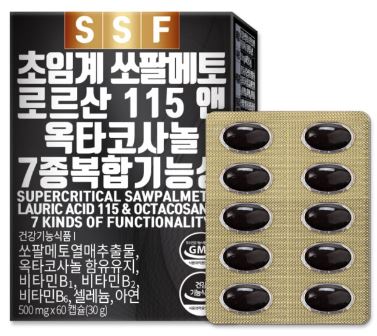 순수식품 쏘팔메토 로르산 115 앤 옥타코사놀