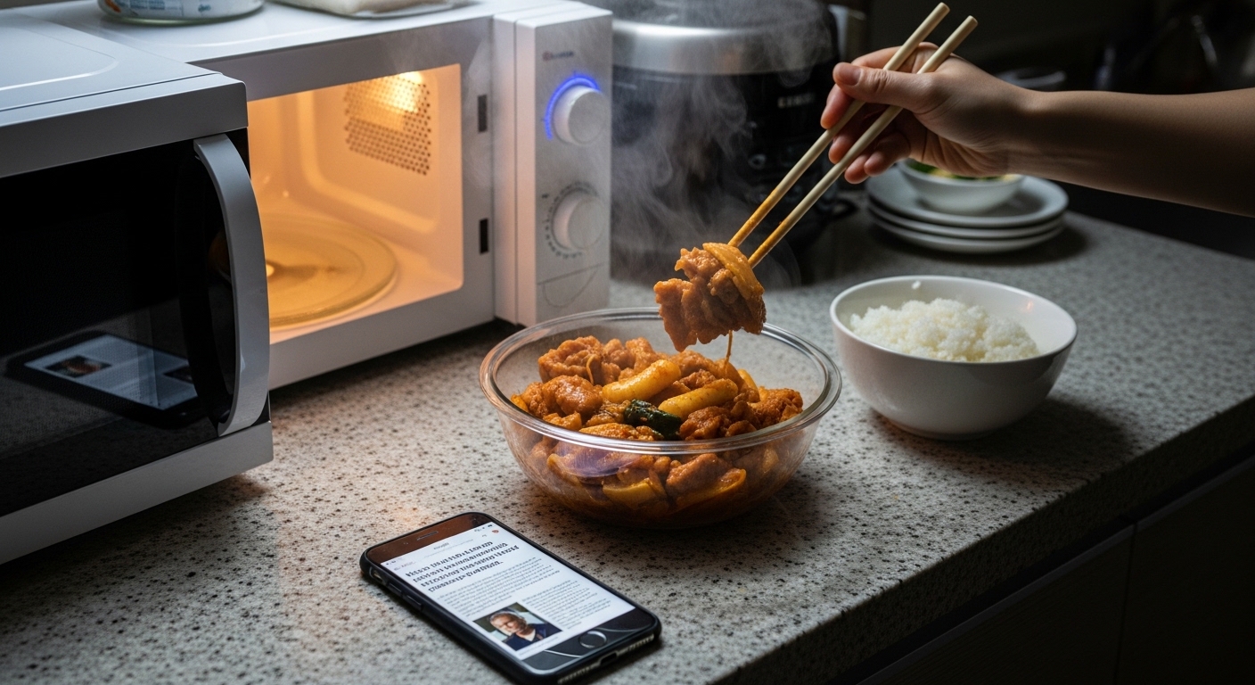 전자레인지 1분 30초