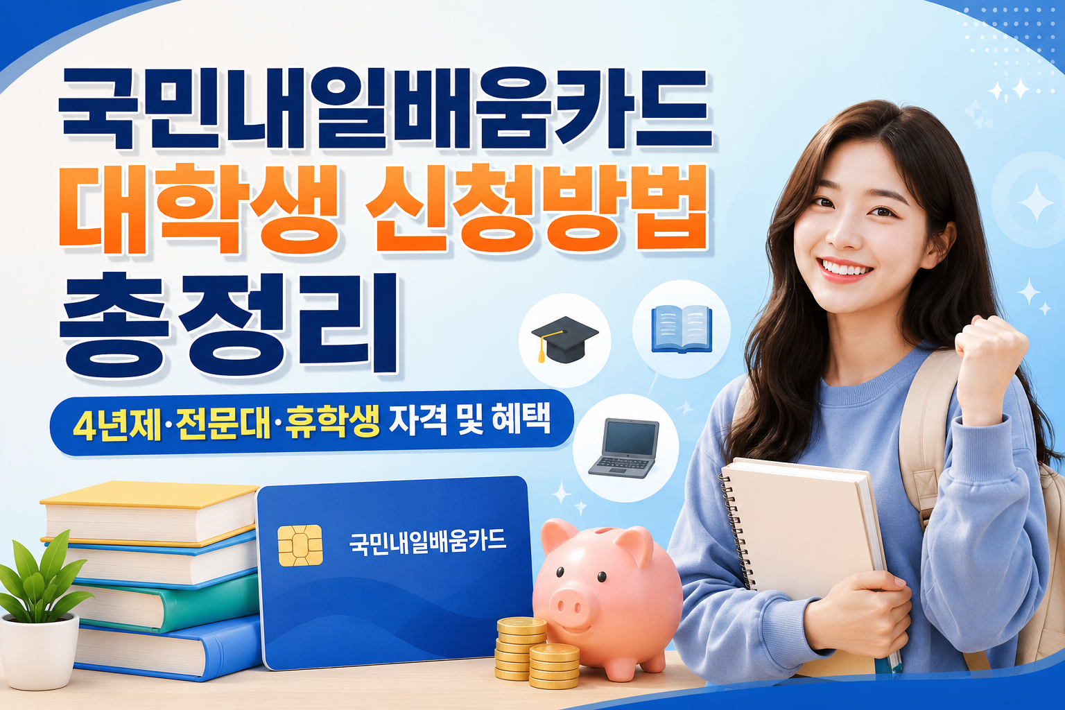 국민내일배움카드 대학생 신청방법 총정리|4년제·전문대·휴학생 자격 및 혜택 관련 사진