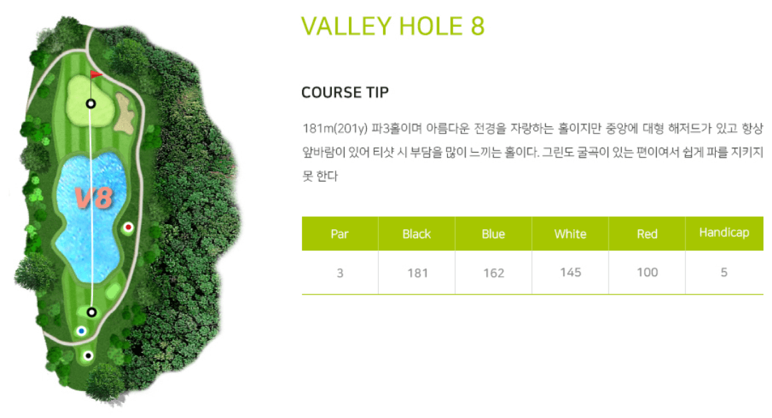 에덴블루 컨트리클럽 밸리코스 8