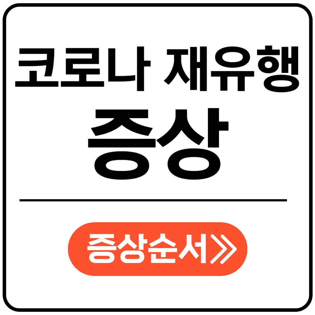 코로나 증상 포스팅 표지