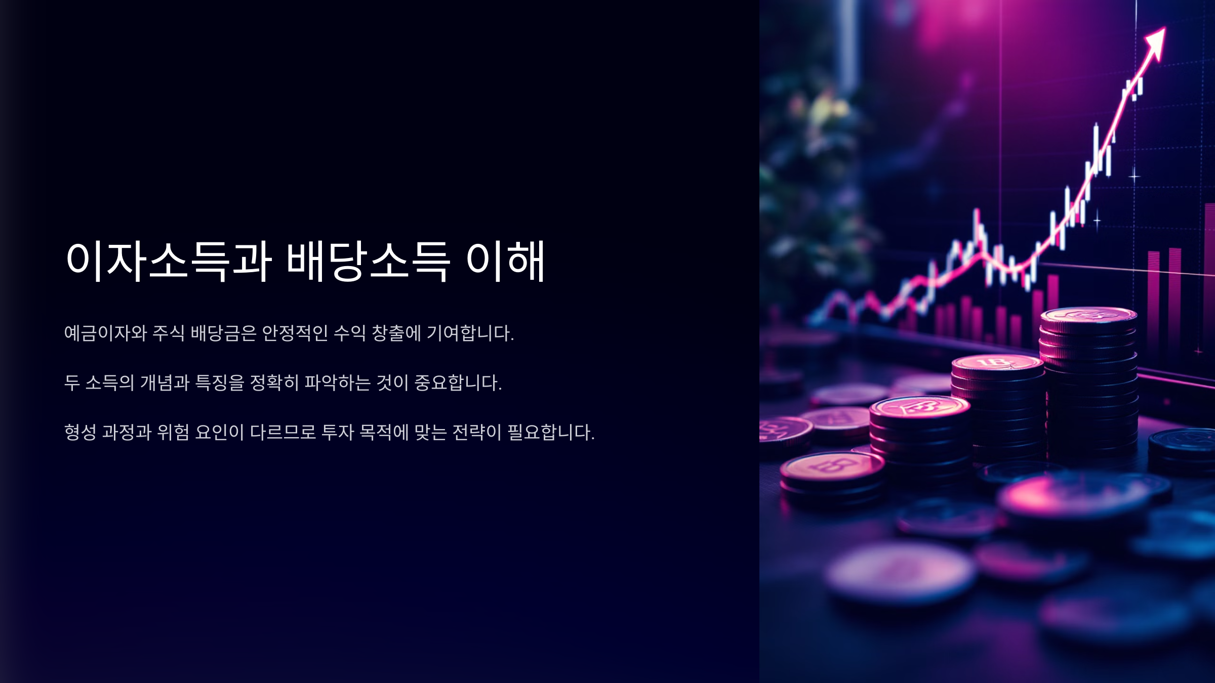 이자소득과 배당소득 이해