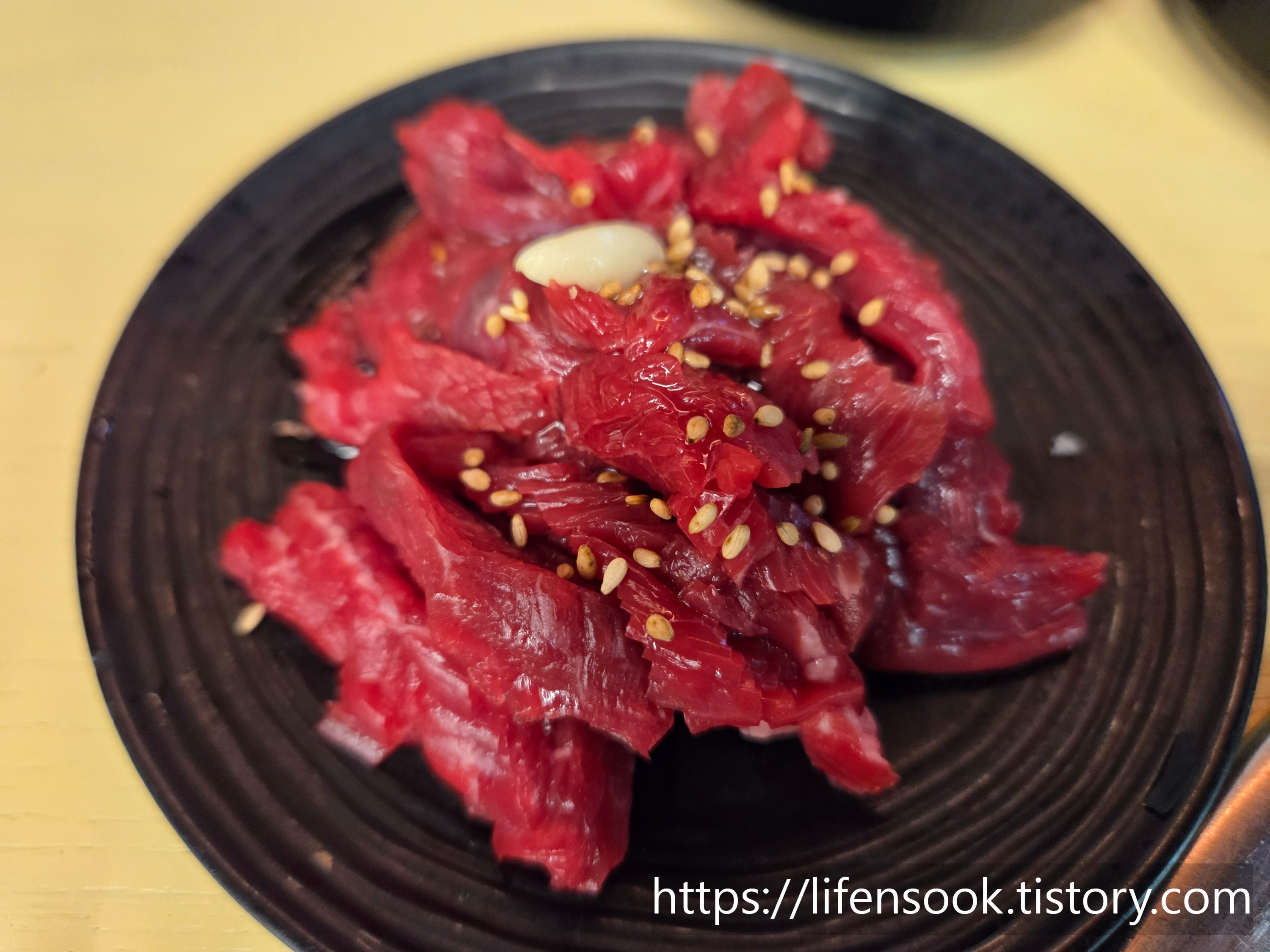 마장먹자골목 타운 2층 호남집 육회