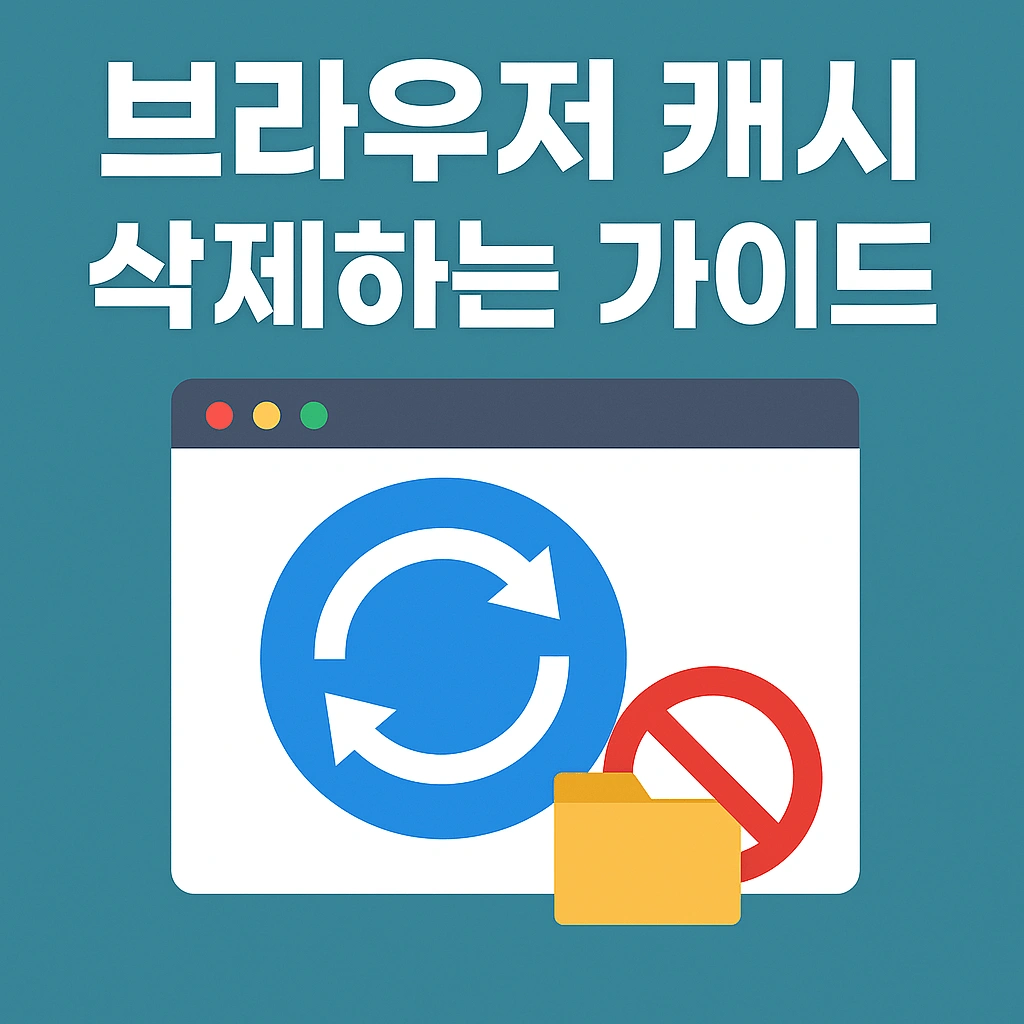 브라우저 캐시 삭제하는 가이드