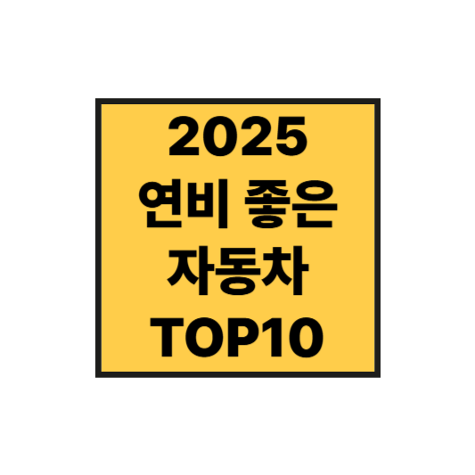 실제 주행 연비로 뽑은! 2025 연비 좋은 자동차 TOP10