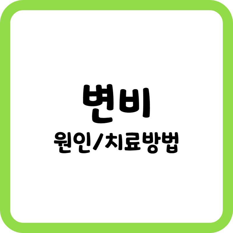 변비 원인과 치료 방법