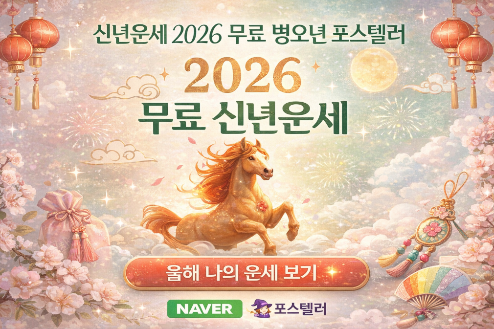 2026 병오년 무료 신년운세, 포스텔러로 3분 완벽 정리