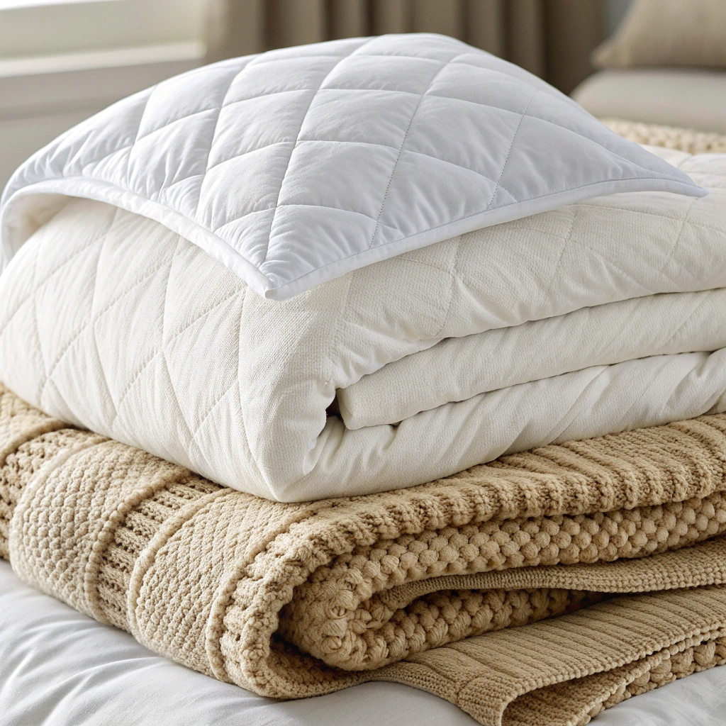 토퍼와 베개 디테일 이미지