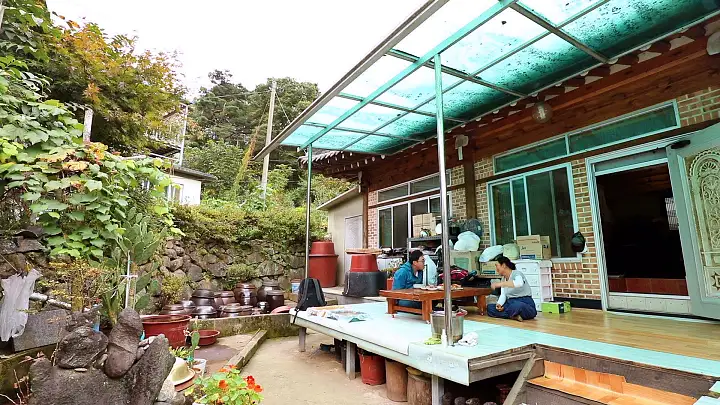 이만기 동네한바퀴 시즌2 지리산 둘레길 밥 잘주는 도토리묵 할머니 민박집 추천 정자나무집 경남 함양 맛집 소개