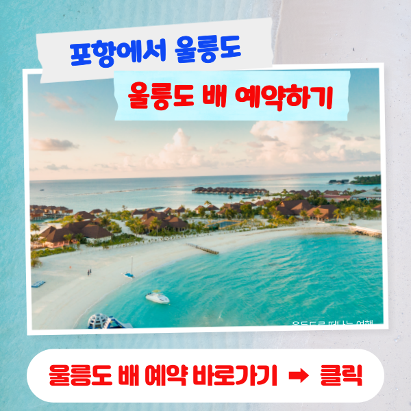 울릉도 배편 예약하기