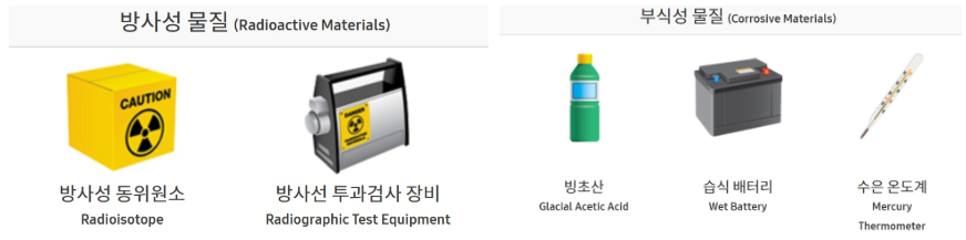 기내반입 금지물품 총정리