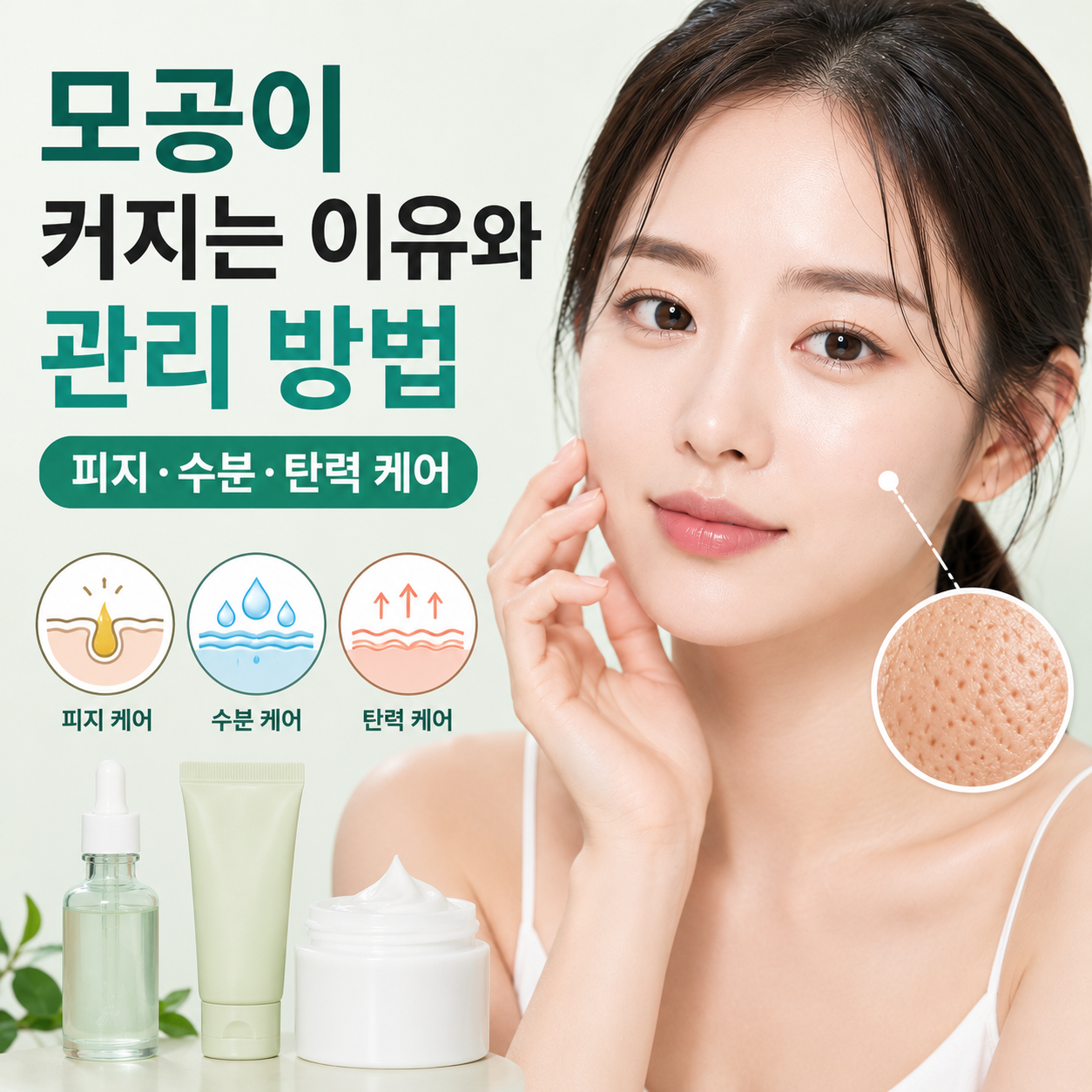 모공이 커지는 이유와 관리 방법
