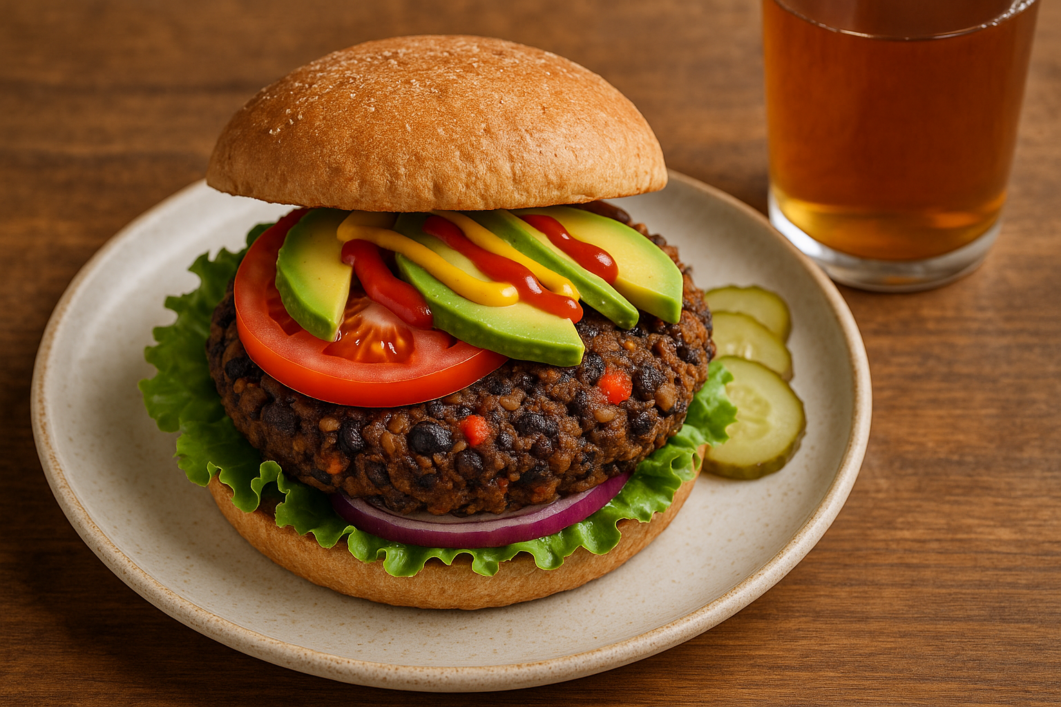 채식 버거의 편견을 깨는 버거