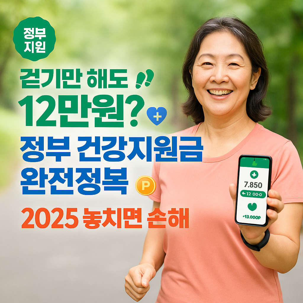 2025 건강생활실천지원금제, 12만원 놓치지 않는 법 (출처 : 정책브리핑)