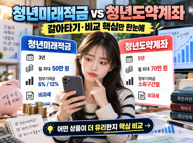 청년미래적금 청년도약계좌 갈아타기 비교