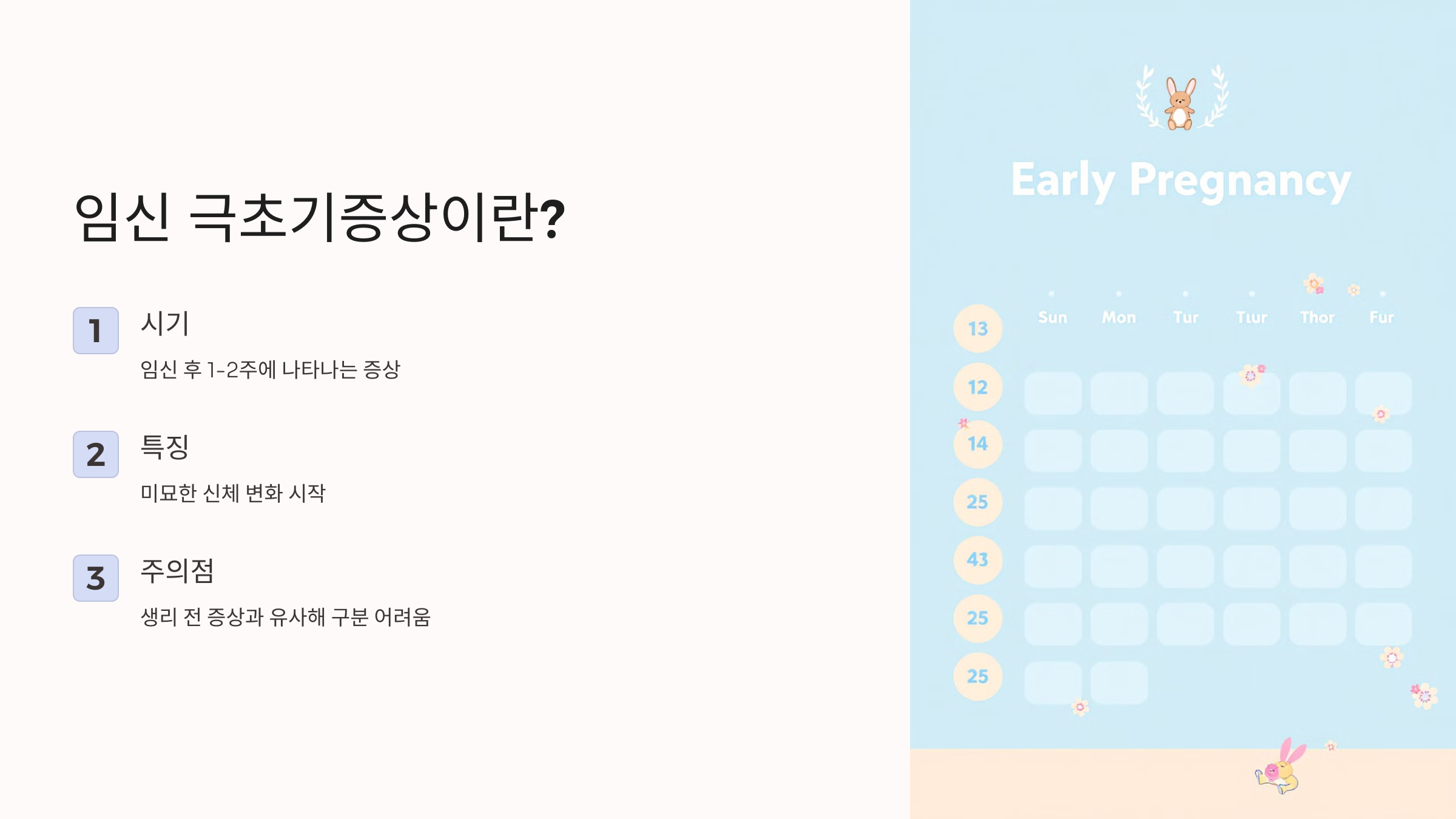 임신 극초기증상