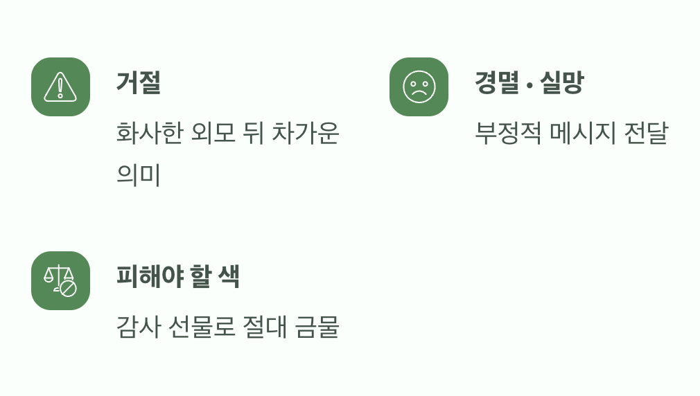 의외의 경고등, 노란색 카네이션
