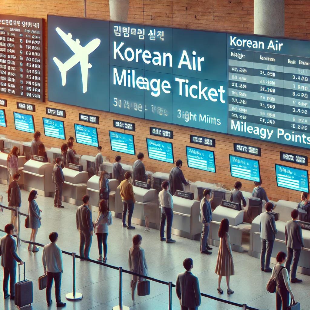 대한항공 마일리지 항공권