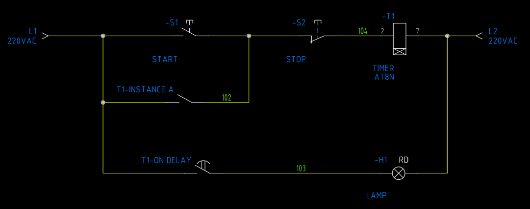 타이머로 램프켜기 회로도