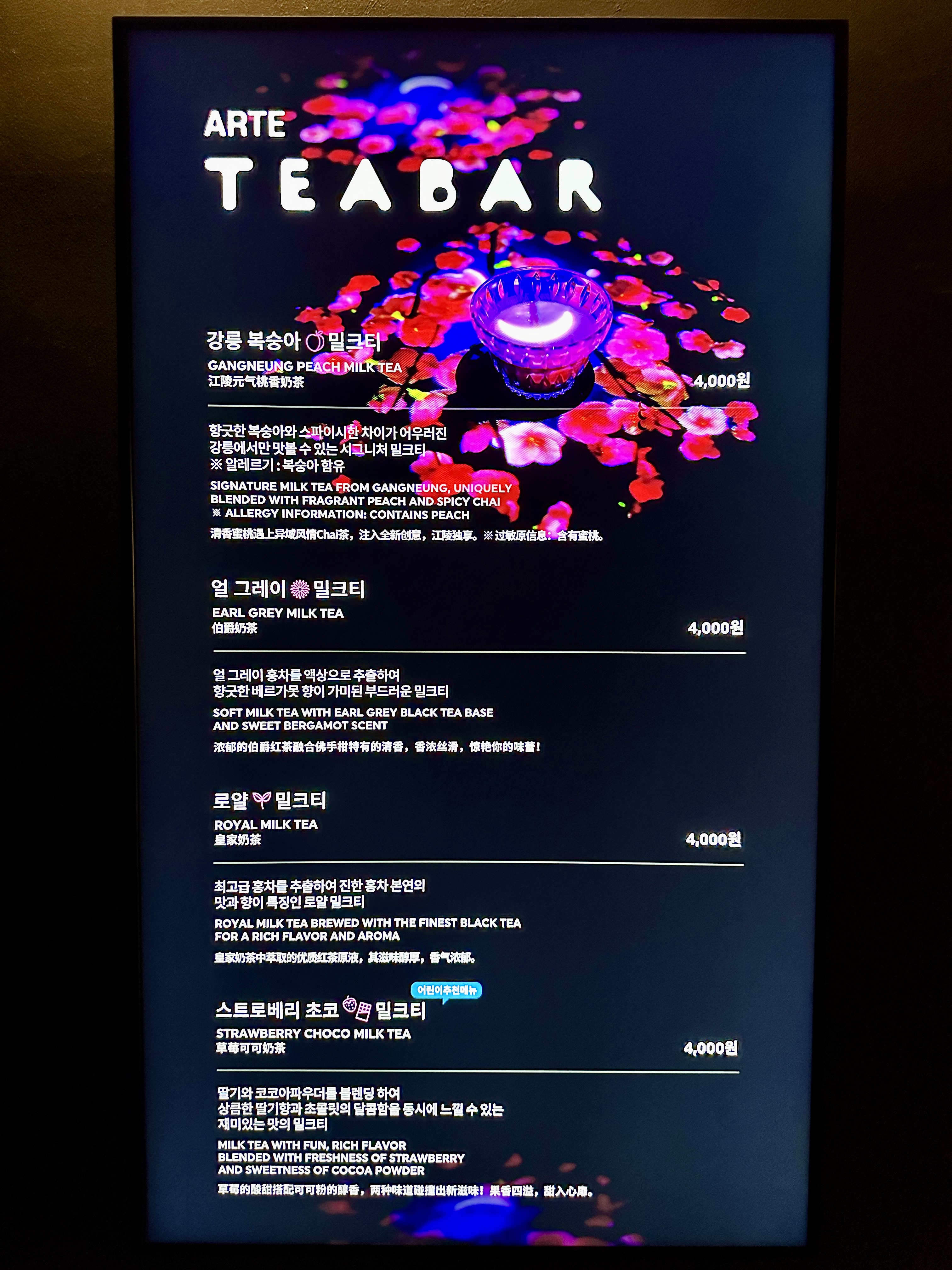 강릉 아르떼 뮤지엄 TEA BAR