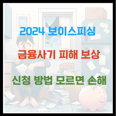 2024 보이스피싱 금융사기 피해 보상 신청 모르면 손해
