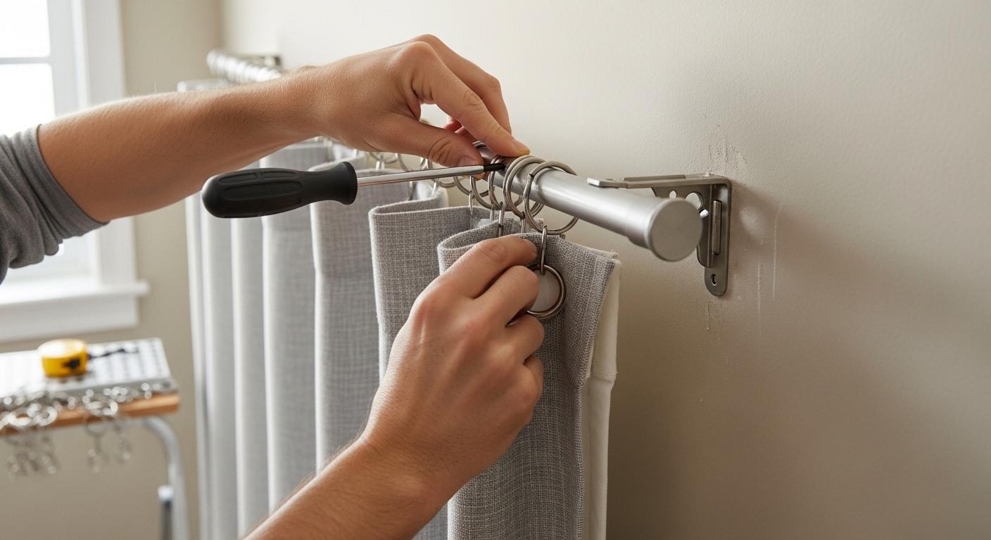 커튼 떼는 방법