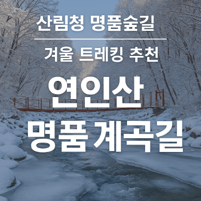 산림청 명품숲길 겨울 트레킹 : 연인산 명품 계곡길 코스&middot;주차&middot;팁