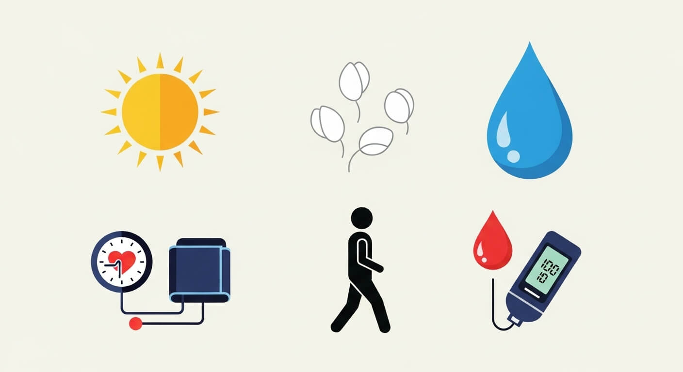 봄과 여름: 활력은 증가하지만 방심은 금물