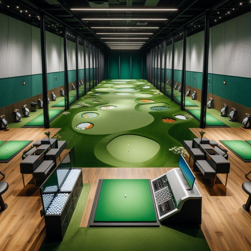 실내골프연습장 배경