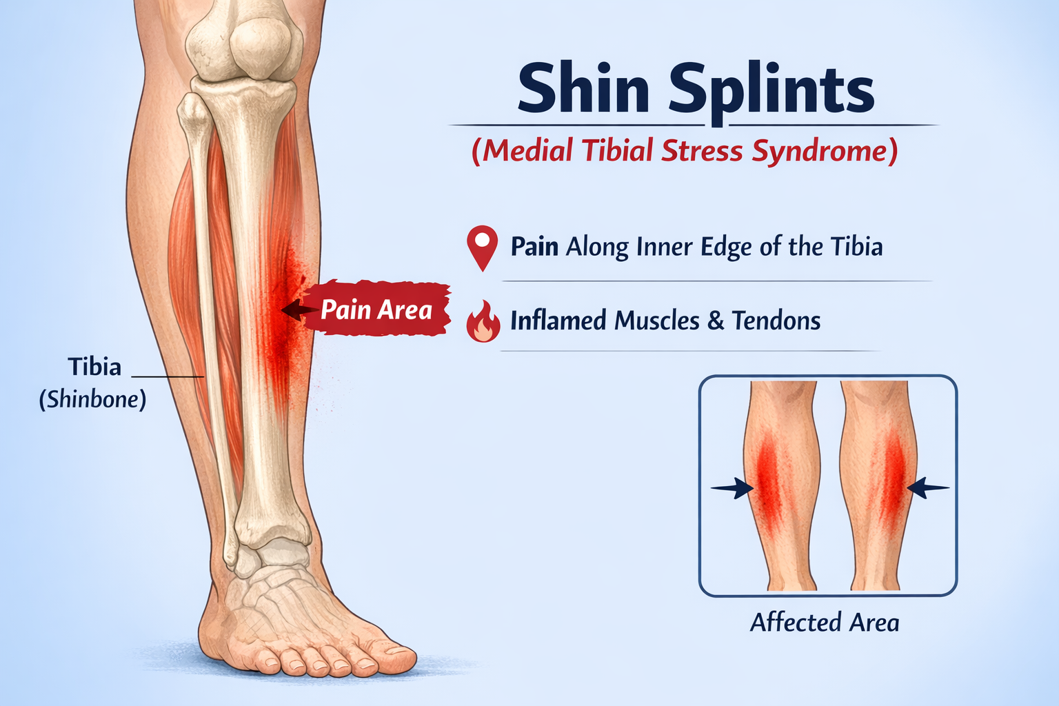 러닝하면 정강이가 아픈 이유: 신스플린트 초기 증상과 관리 방법