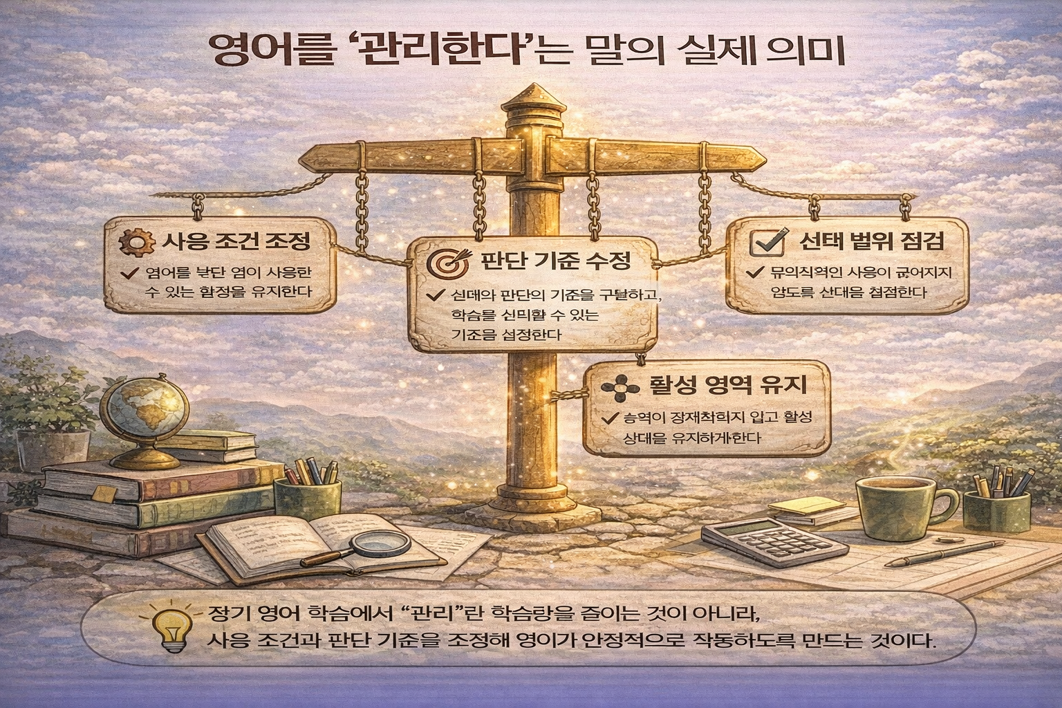 장기 영어 학습에서 영어를 &lsquo;관리한다&rsquo;는 말은 무엇을 의미하는가